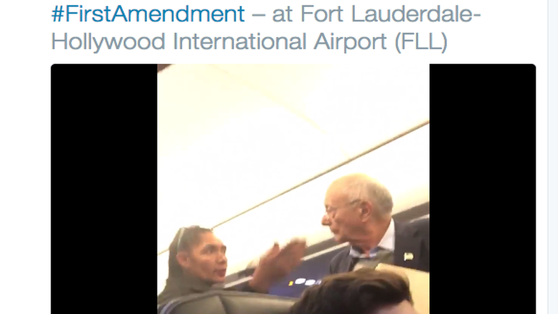 This ex-US senator tried to get others to walk out when he was kicked off the plane