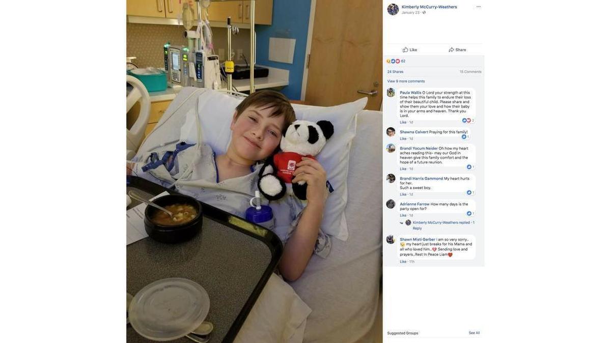 Liam Flanagan died Sunday from rare flesh-eating bacteria.
