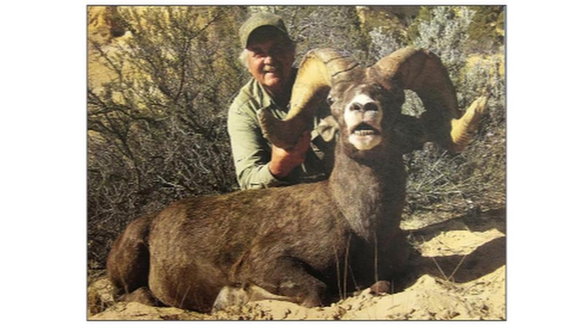 Larry Altimus was found guilty of lying to get a permit in Utah so he could kill a desert bighorn sheep ram.