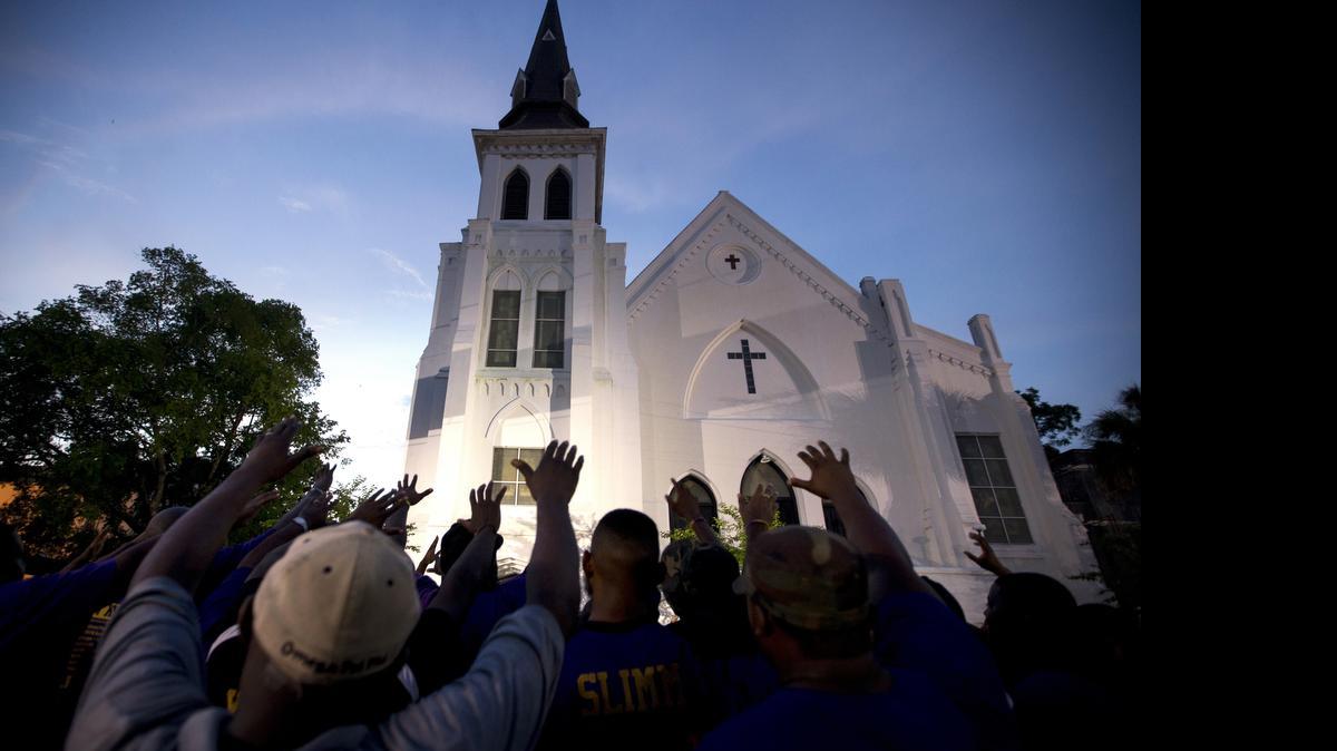 
Cleaning crews worked at the church Saturday, and church members announced they will hold a Sunday service. Harold Washington said he expected an emotional service with a large turnout.

