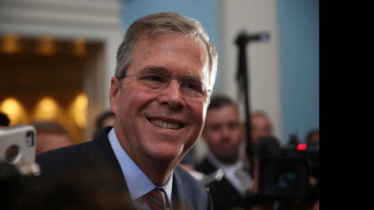 
Jeb Bush spoke to a crush of reporters Tuesday at Disney’s Yacht and Beach Club Convention Center during a forum hosted by Florida Gov. Rick Scott for leading Republican presidential candidates and would-be candidates.

