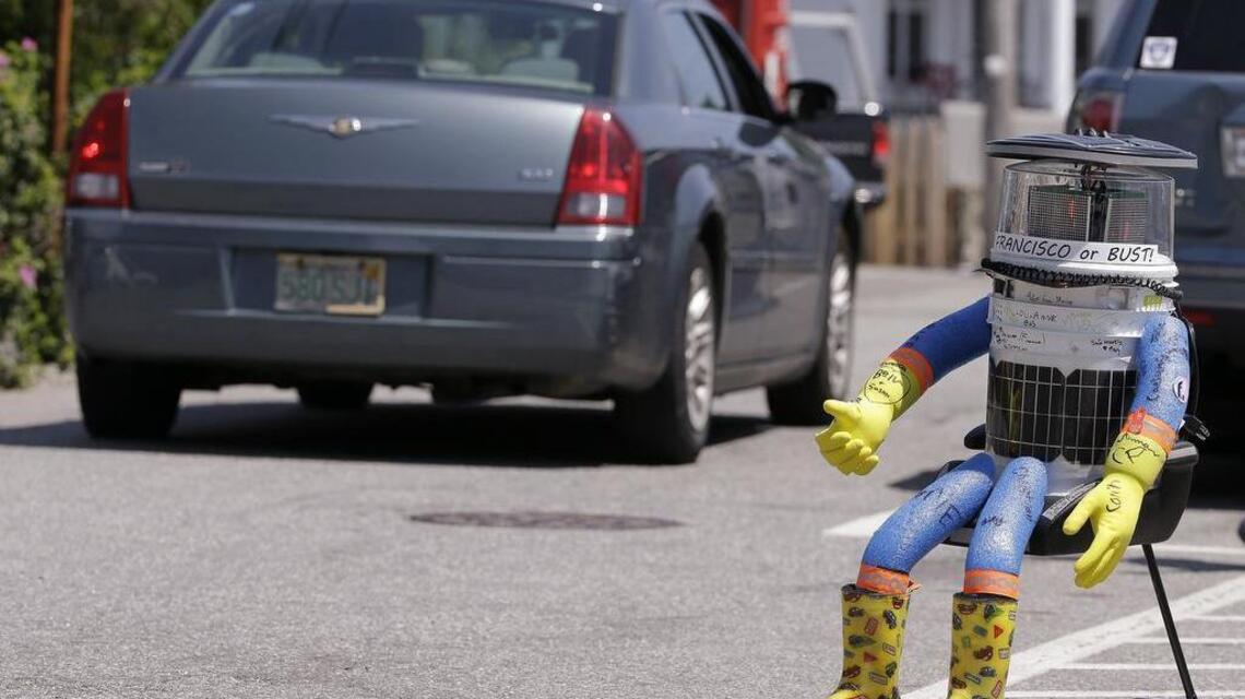 Hitchhiking robot’s cross-country trip in US ends in Philly
