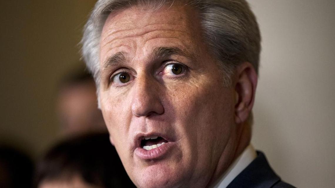 
House Majority Leader Kevin McCarthy after he decided not to run for House speaker.
