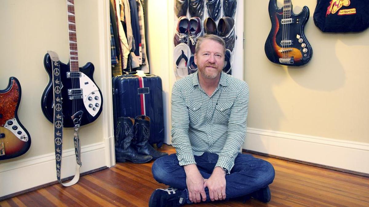 David Lowery, best known for his bands Cracker and Camper Van Beethoven, at home in Richmond Va., Aug. 18, 2015.