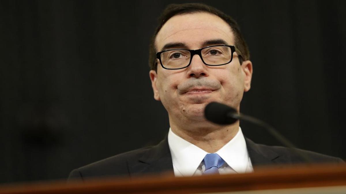 Treasury Secretary Steven Mnuchin testifies on Capitol Hill in Washington, Wednesday, May 24, 2017, before the House Ways and Means hearing on Treasury Department's fiscal 2018 budget proposals.