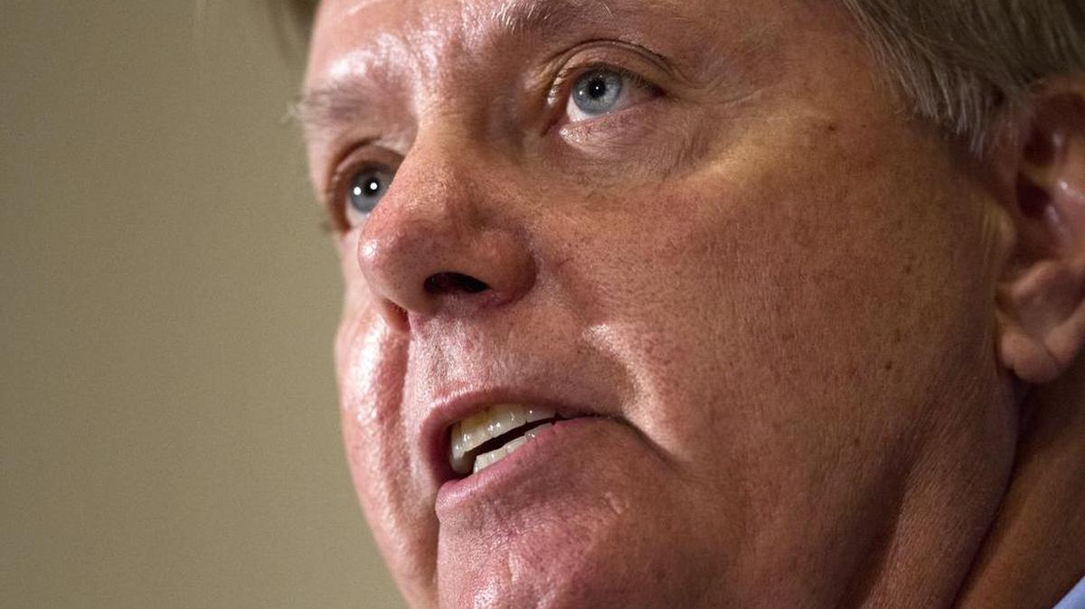 
“We are a rule-of-law nation … . I support traditional marriage, but she’s accepted a job where she has to apply the law to everyone,” Republican presidential candidate Sen. Lindsey Graham, R-S.C., says.
