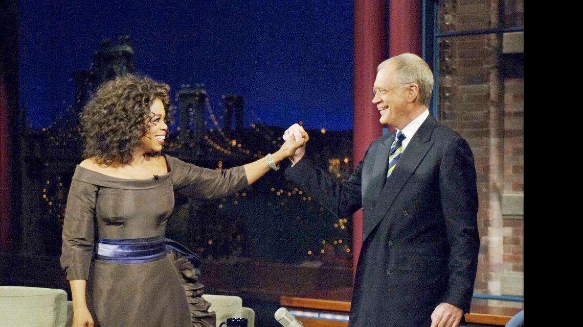 
Oprah Winfrey returns as a guest in 2005, 16 years after her previous visit on “Late Show with David Letterman.” While they had quite the awkward interview in the ’90s, talk of their feud may have been a bit exaggerated. 
