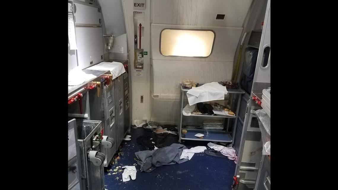 A Tampa, Florida, man has pleaded guilty to four felony charges after he assaulted passengers and crew members on a Delta flight from Seattle to China during which he tried to open an exit door over the Pacific and punched flight attendants.