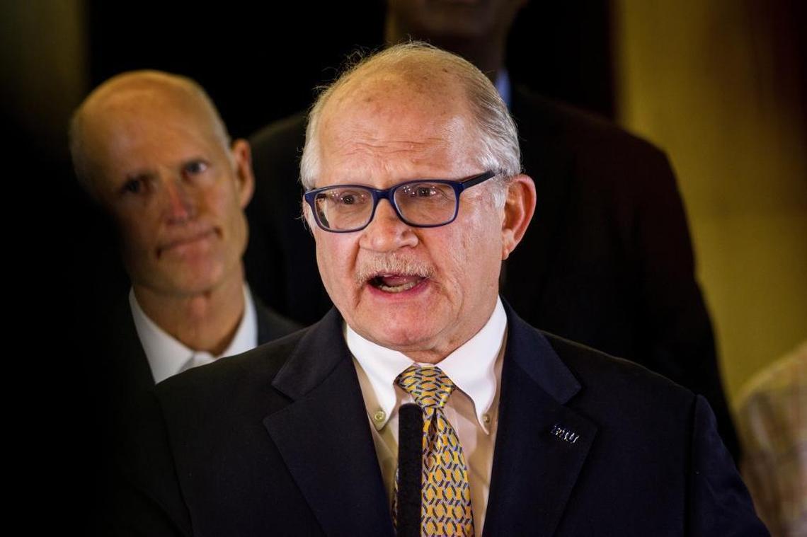 FIU President Mark Rosenberg, who rushed home from Washington D.C., after the bridge came down, later said the university ‘followed all proper procedures’ on the bridge project.