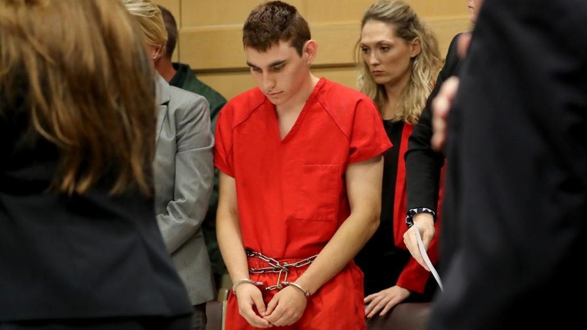 Nikolas Cruz appears in court for a status hearing before Broward Circuit Judge Elizabeth Scherer. Cruz is facing 17 charges of premeditated murder in the mass shooting at Marjory Stoneman Douglas High School in Parkland.