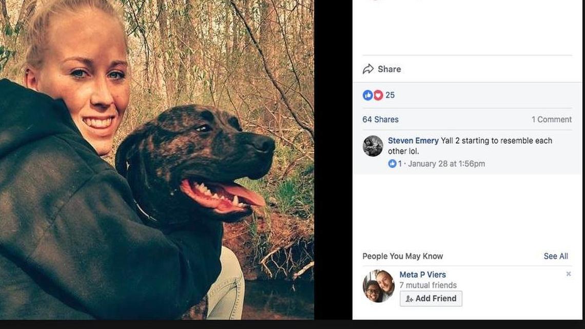 Bethany Stephens, 22, was reportedly mauled to death by her dogs while out for a walk in a wooded area of Virginia.