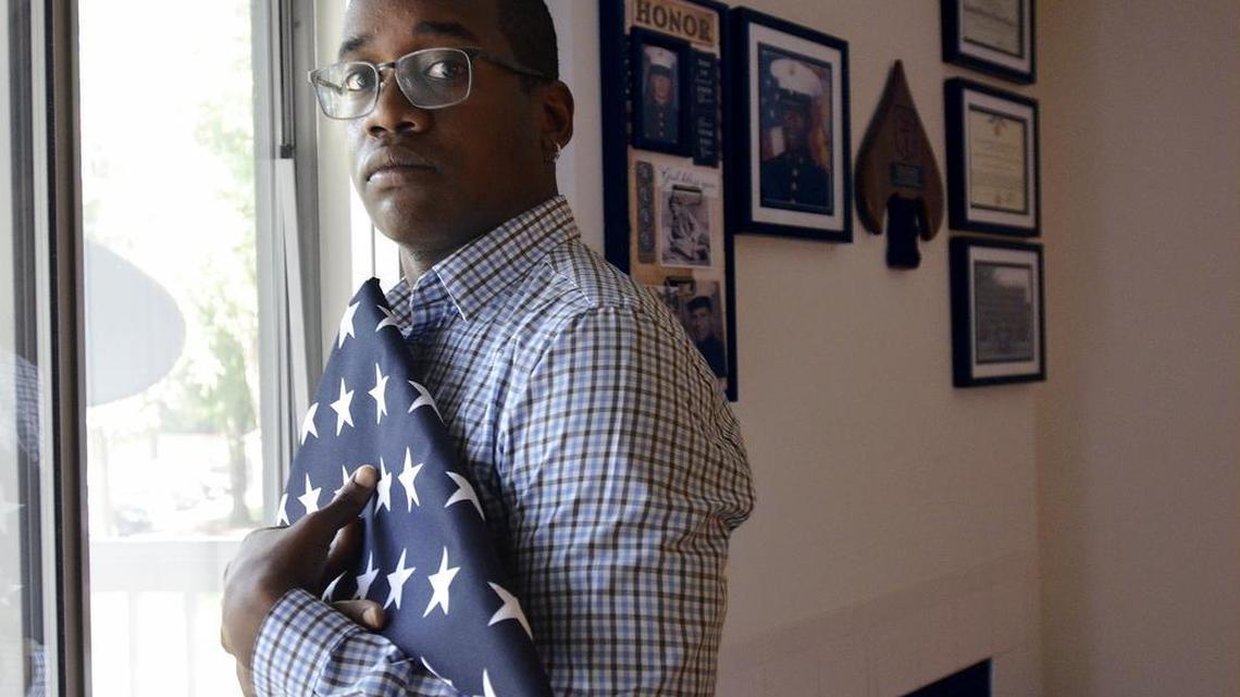 Allen Thornwell, a Marine veteran, says he was fired by Time Warner Cable after lowering the company’s American flag to half staff on Memorial Day. Thornwell, 29, a veteran of Iraq and Afghanistan, says that when he lowered the flag he had been thinking about a close friend and fellow Marine who committed suicide.
