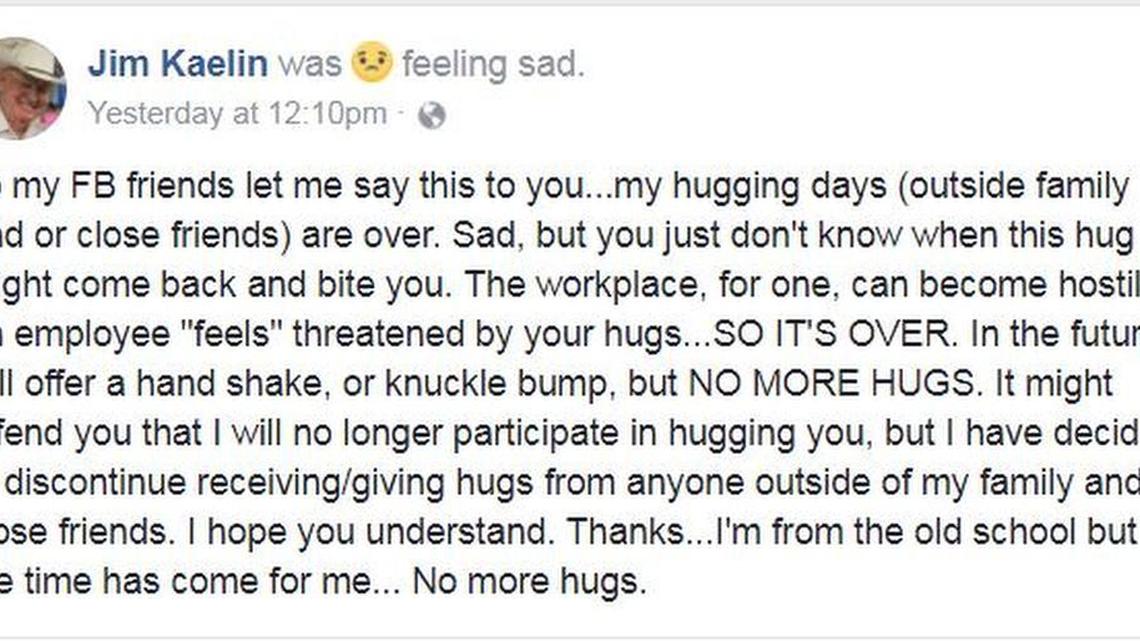 Nueces County Sheriff Jim Kaelin Facebook post