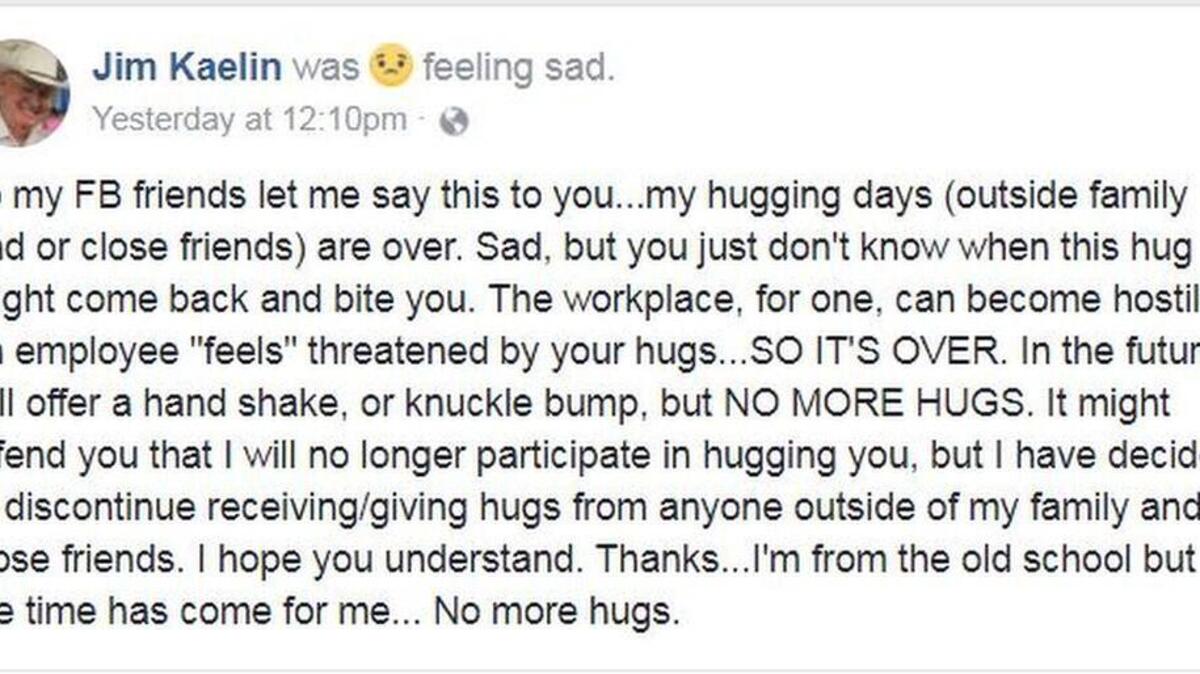 Nueces County Sheriff Jim Kaelin Facebook post