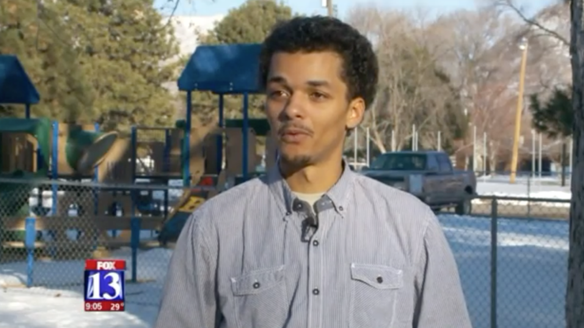 Marcus King found a 4-year-old cold and alone in a park in Ogden, Utah.