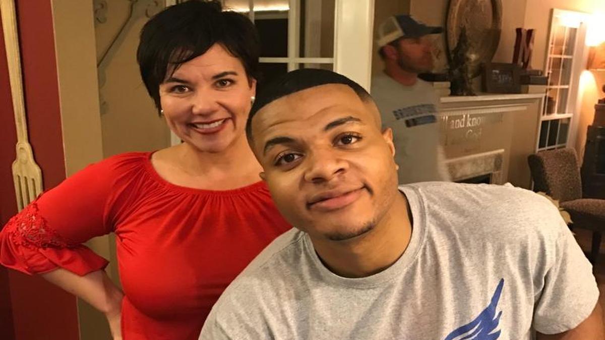 Amber Massey and Dante Jamal Harris on Harris’ 20th birthday.
