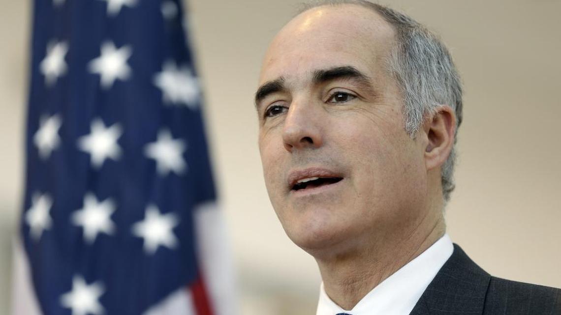 FILE - U.S. Sen. Bob Casey, D-Pa., supports allowing college graduates to refinance their student loans and using federal dollars to help make community college free.