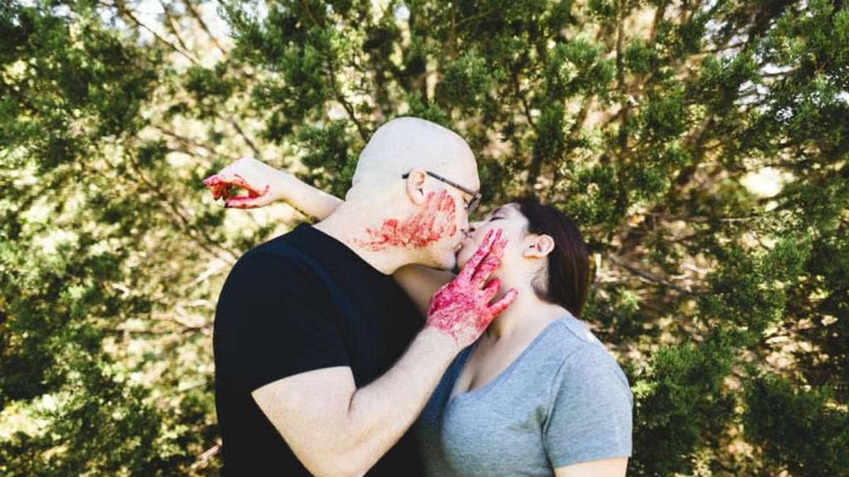 Shi Jaramillo and Patrick Reetz wanted nontraditional engagement photos.
