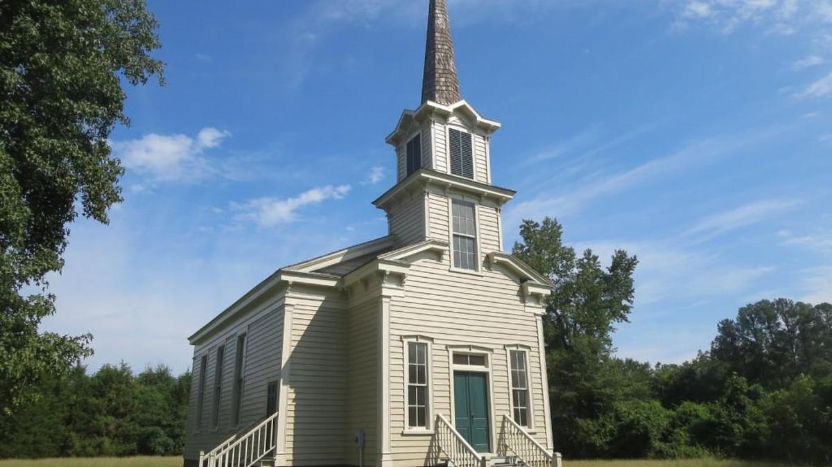 St. Frances Methodist Church sits on a 2.29 acre lot, according to its real-estate listing. That includes a cemetery.