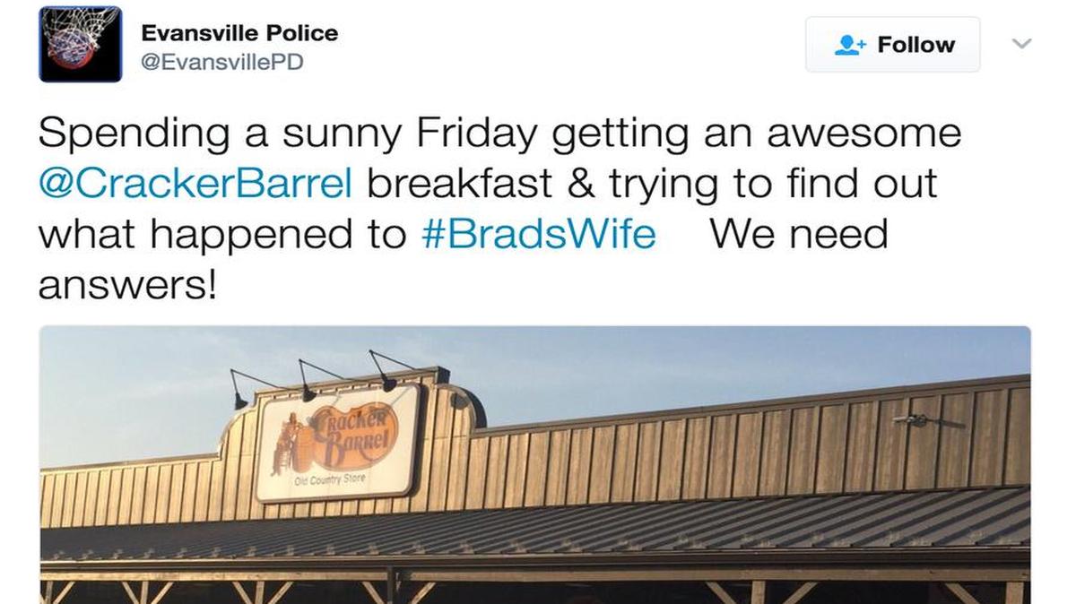 Even the police in Evansille, Indiana joined in.