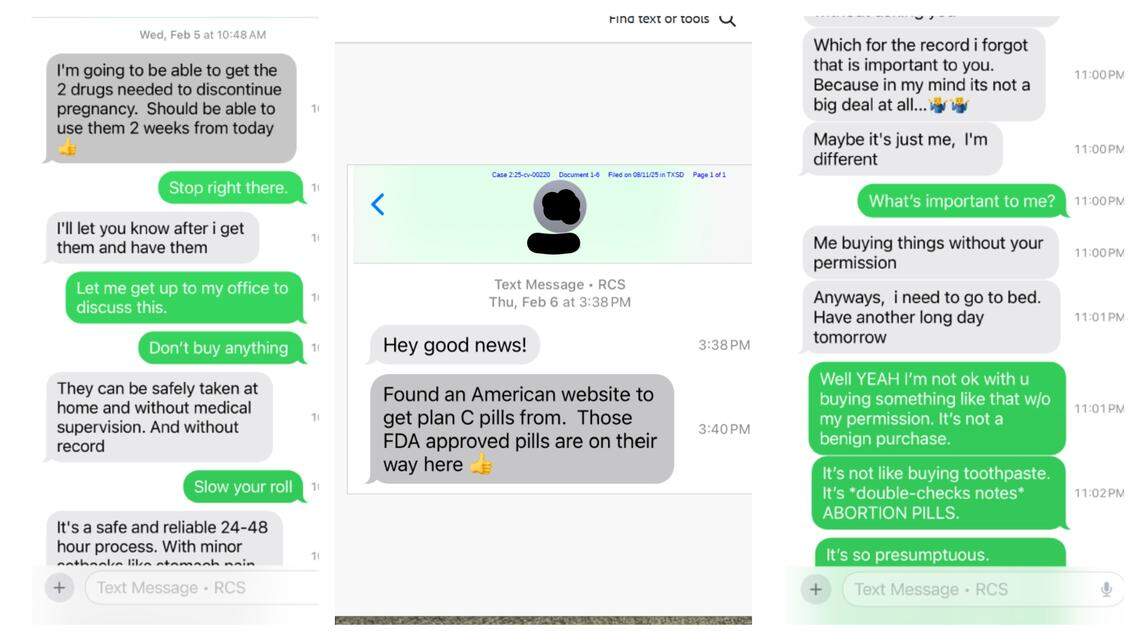 A woman says she was drugged with an abortion pill, killing her unborn baby.