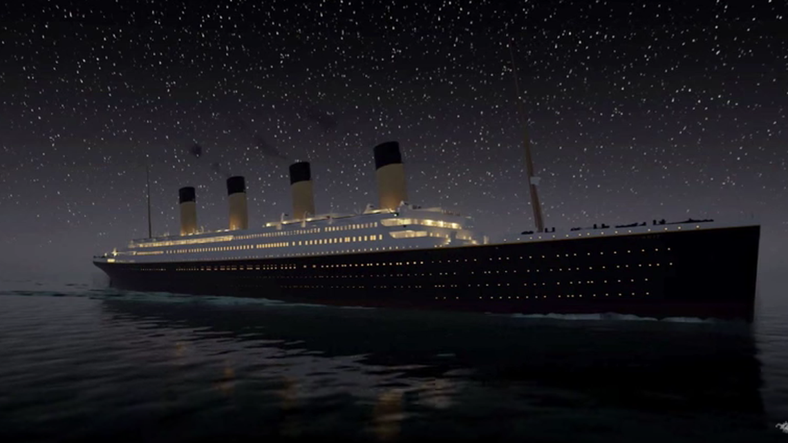 This new re-creation of the sinking of the Titanic takes 2 hours and 40 minutes to watch.