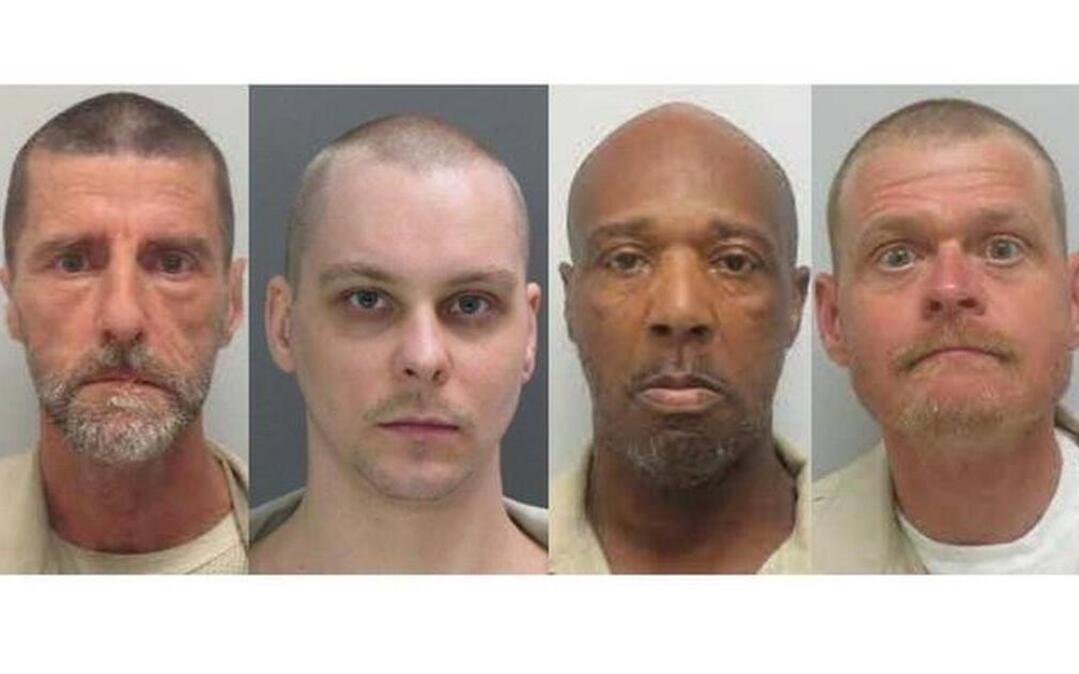 John Tely King, left, Jason Howard Kelley, Jimmy Ham and William Bradley Scruggs were strangled Friday in a cell at Kirland Correctional Institution off Columbia’s Broad River Road.