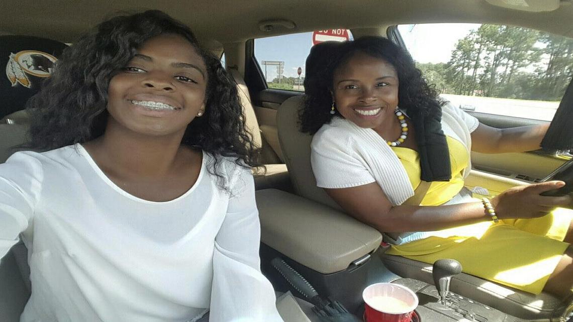 In this undated photo made available by Bamberg Legal, Kaliyah Mobley, left, takes a selfie with Gloria Williams. Court documents show that Mobley was kidnapped from a Florida hospital as an infant and raised by Williams in South Carolina under the name Alexis Manigo. Williams has been charged with abducting Mobley when she was hours old.