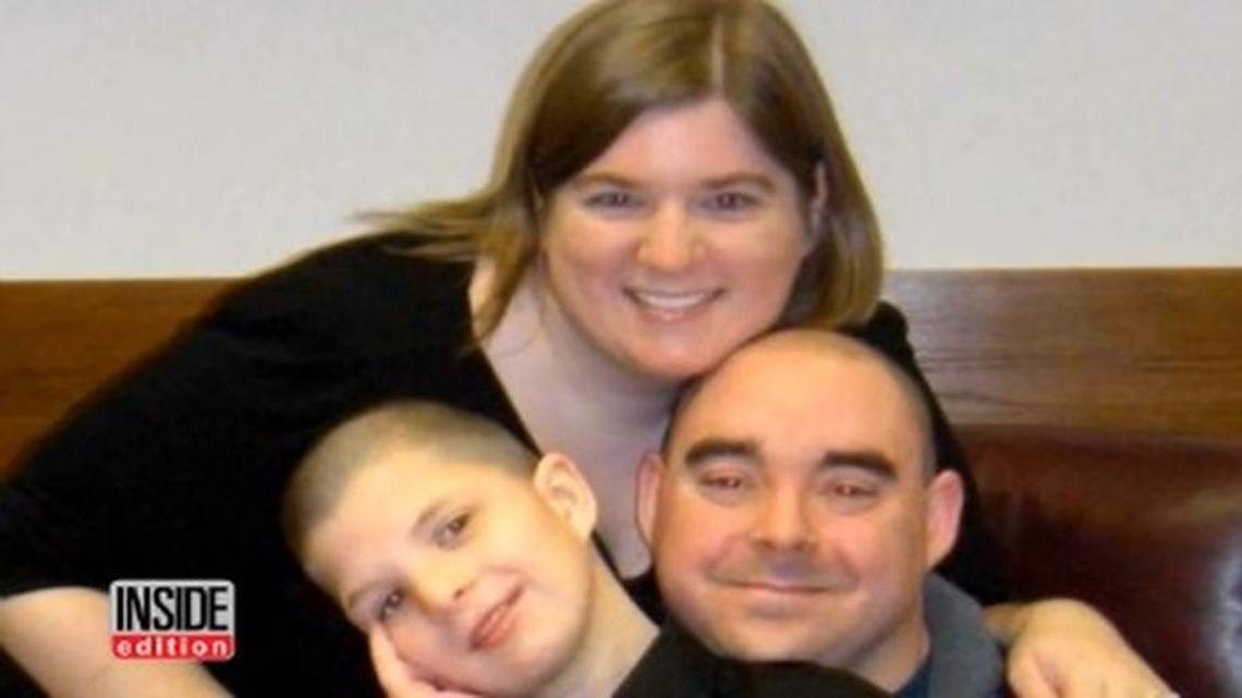 Ernest and Heather Franklin are pictured with their adopted son, Jeffrey Franklin, in an undated photo.