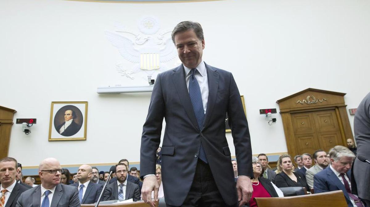 FBI Director James Comey arrives on Capitol Hill in Washington, Tuesday, March 1, 2016, to testify before the House Judiciary Committee hearing on 'The Encryption Tightrope: Balancing Americans' Security and Privacy.' The FBI’s attempt to force Apple to unlock the phone used by Syed Farook, who along with his wife killed 14 people in the San Bernardino terror attack, has turned Silicon Valley’s push for encryption into a national debate.
