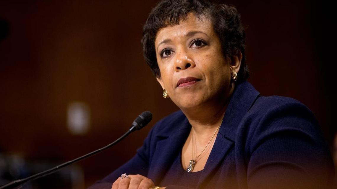 Attorney General Loretta Lynch testifies at a Senate Judiciary Committee hearing on Capitol Hill in Washington, Wednesday, March 9, 2016. Lynch discussed Apple's stance on encryption, immigration hearings for children, and other topics.