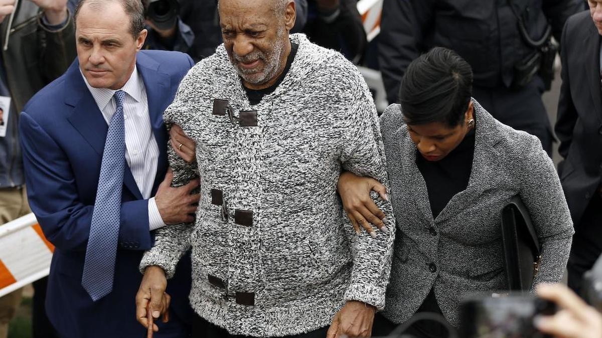 Bill Cosby arrives at court to face a felony charge of aggravated indecent assault Wednesday, Dec. 30, 2015, in Elkins Park, Pa. Cosby was charged Wednesday with drugging and sexually assaulting a woman at his home 12 years ago.