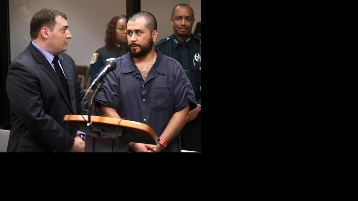 
George Zimmerman, center, a former neighborhood watch volunteer, was acquitted of second-degree murder in July 2013 in the death of Trayvon Martin. 
