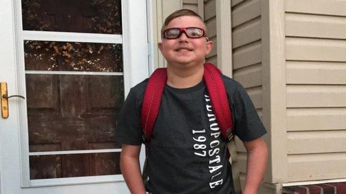 Thirteen-year-old Peyton West was born with only the right side of his heart functioning. He died his first day back to school after a heart transplant five months ago.