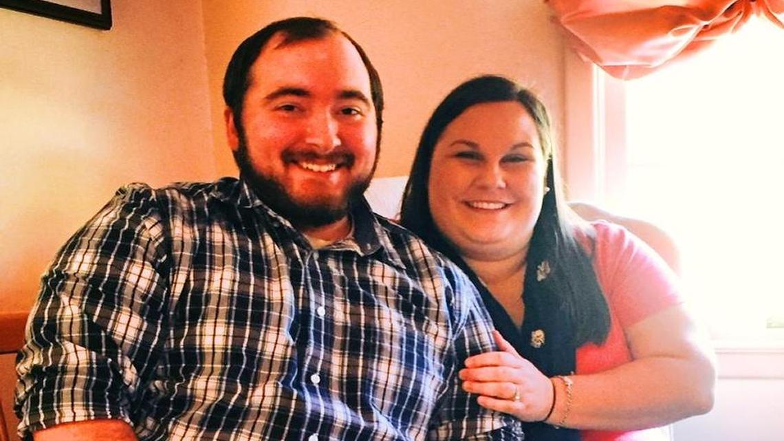 Meghann Smith posted this photo of her and her fiancee, Kenneth William Belcher, hours before her death in a Columbus car crash.