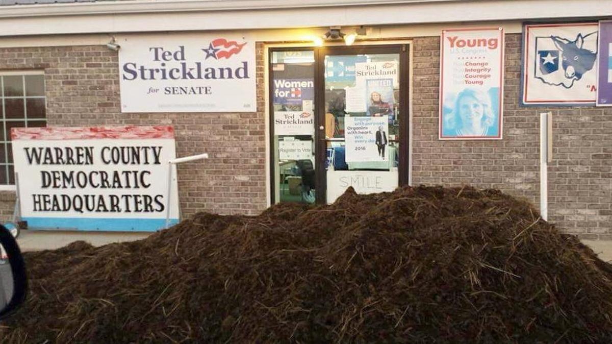 The Democratic headquarters in Warren County, Ohio.