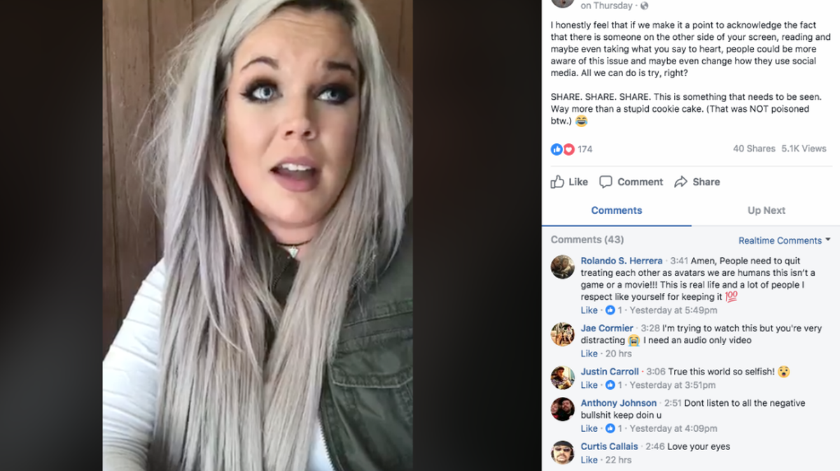 Celina Dally of Lake Charles, La., tried to apologize for drunkenly attempting to bite a police officer by giving him a cake that said ‘Sorry I Tried to Bite You’ — but not everyone accepted her apology.