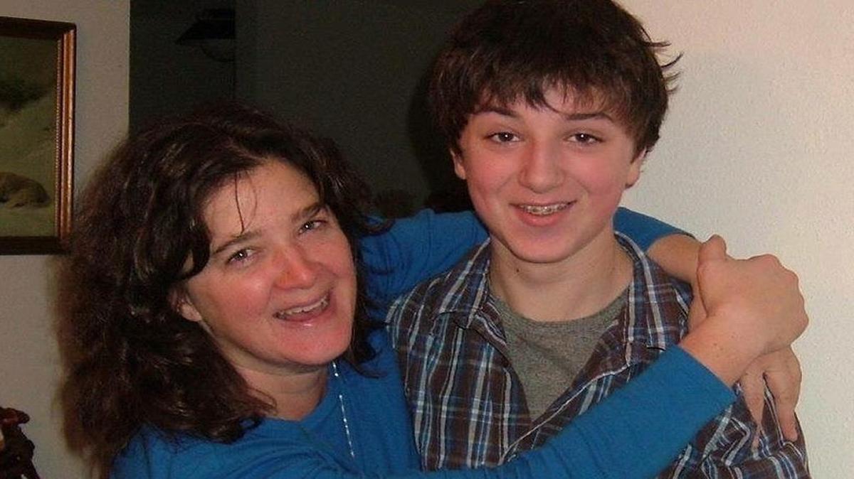 Palmerston Burk, shown here with his mother, Kathleen Gilligan, was just 14 when he killed himself on Oct. 4, 2012. Had he lived, Gilligan said, her son would have been a graduate last month at Vashon Island High School in Washington state.