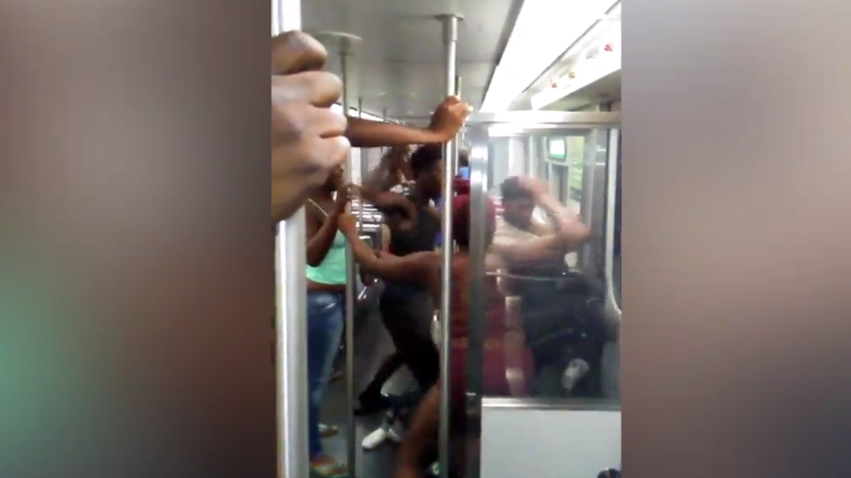 Police are investigating an incident on a Dallas train where a man was beaten by a group of passenbers on July 30.
