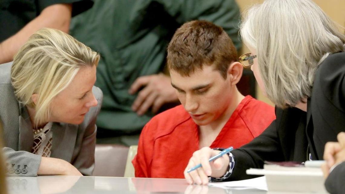 Nikolas Cruz appears in court for a status hearing before Broward Circuit Judge Elizabeth Scherer. Cruz is facing 17 charges of premeditated murder.