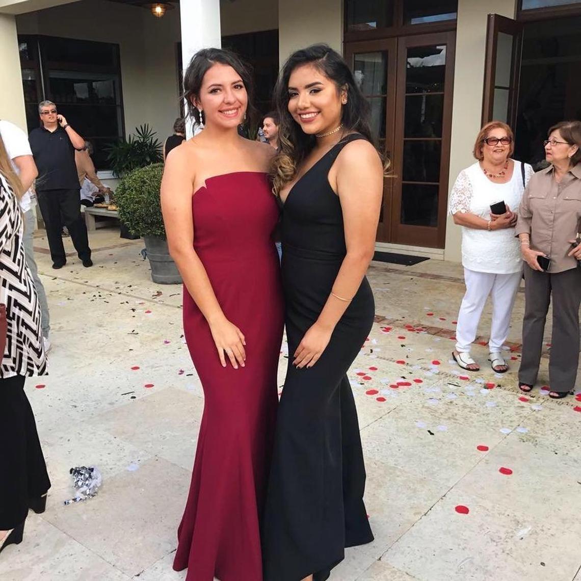Alexa Duran, right, a Florida International University student, died behind the wheel of her Toyota SUV when the bridge came tumbling down. A passenger in the seat next to her, Richard ‘Richie’ Humble, was spared.