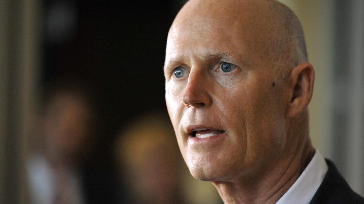 El gobernador de la Florida Rick Scott.