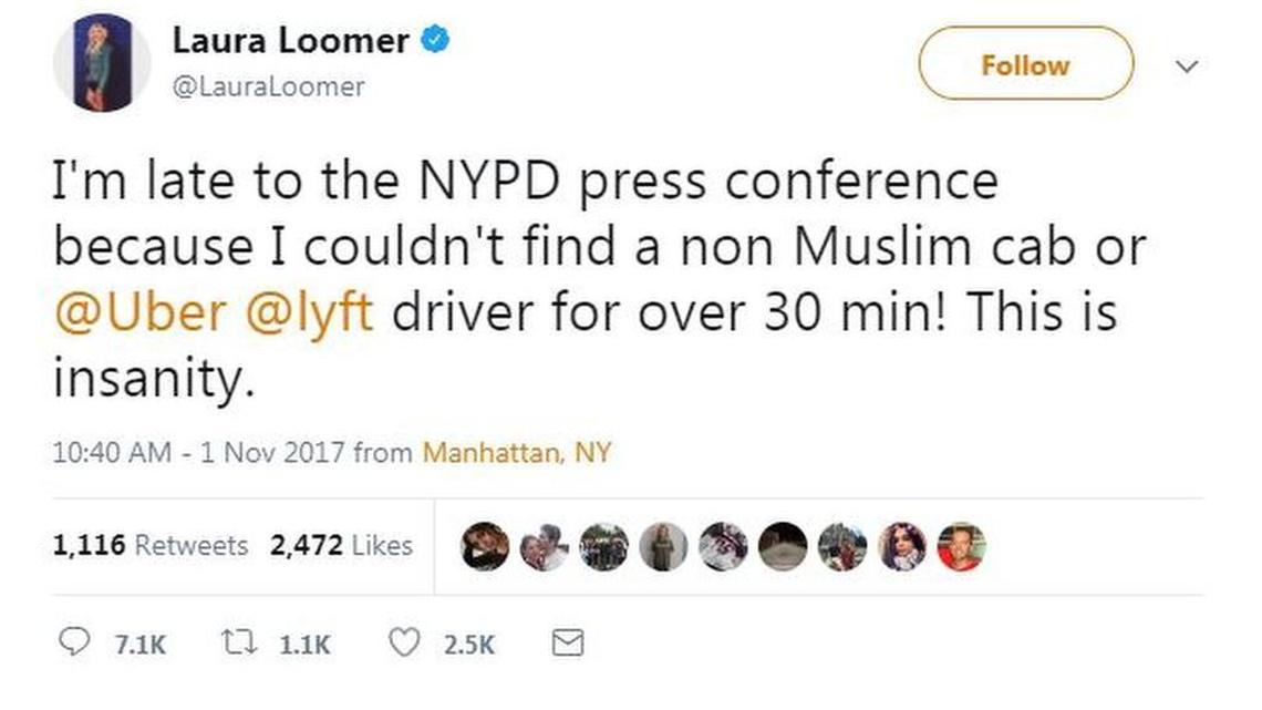 Part of Loomer’s Twitter rant