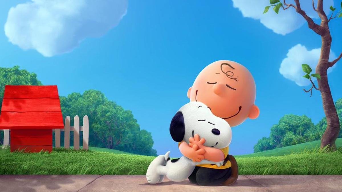 Snoopy and Charlie Brown share a loving moment in a CG-animated feature film in 3D, “The Peanuts Movie” about Charles Schulz’s timeless “Peanuts” comic strip. “The Peanuts Movie” took second place this weekend with a strong $45 million. The film cost around $100 million to make.