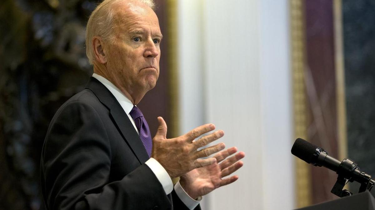 
Vice President Joe Biden speaks Thursday about Domestic Violence Awareness Month. Observers say a letter circulated Thursday by his backers suggests Biden may be close to a decision on entering the 2016 presidential race.
