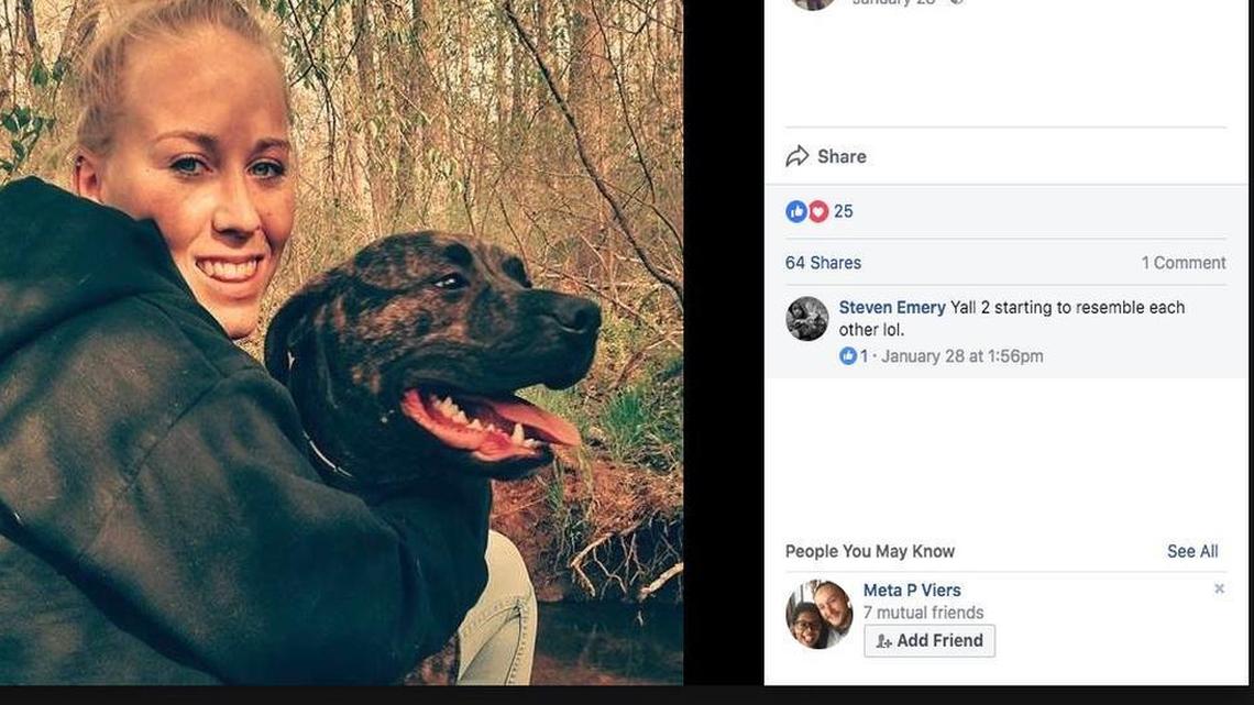 Bethany Stephens, 22, was reportedly mauled to death by her dogs while out for a walk in a wooded area of Virginia.