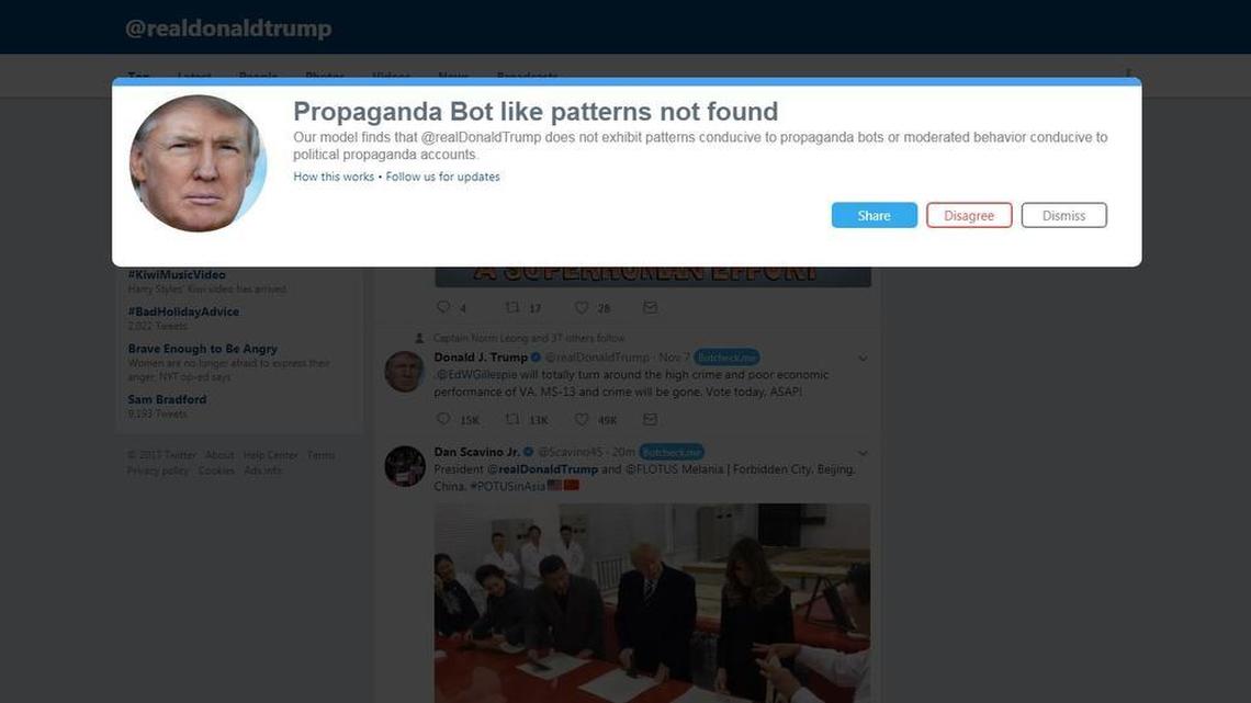 Botcheck.me offers tools to help Twitter users determine whether they are dealing with real people or automated bots.