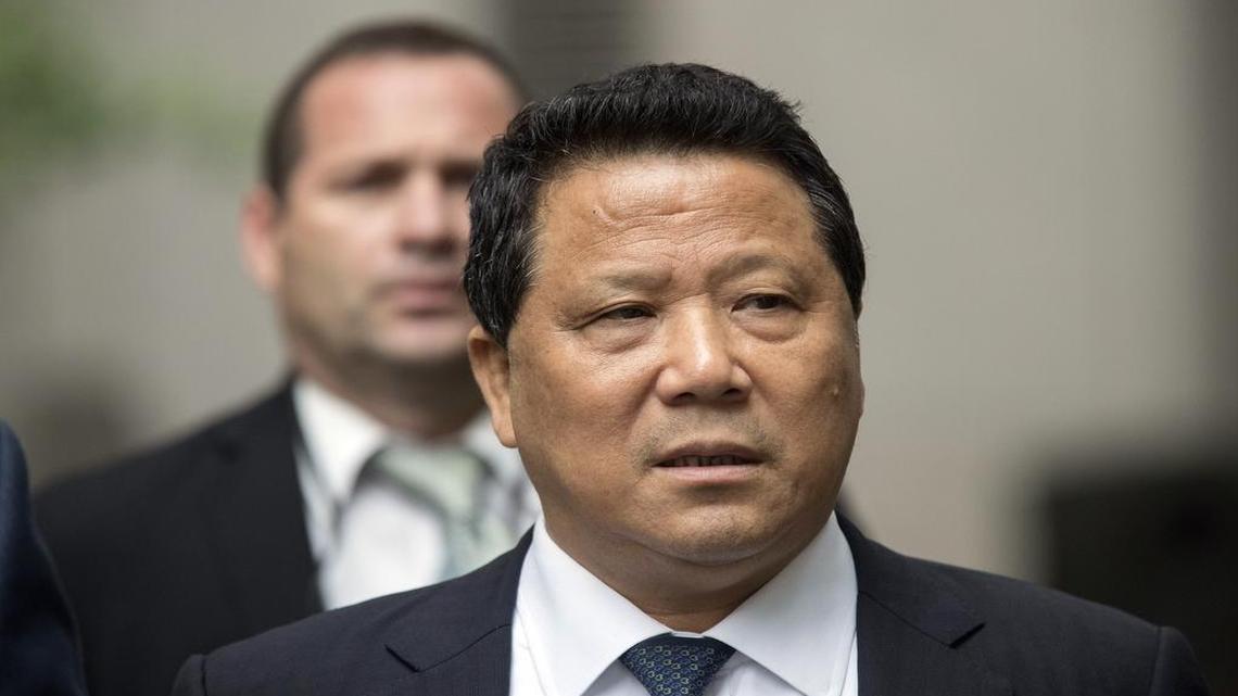 Ng Lap Seng leaving federal court in Manhattan on July 27, 2017. A judge tightened security Monday, Aug. 7, 2017, at the luxury Manhattan apartment where Ng will likely reside under 24-hour guard until sentencing.