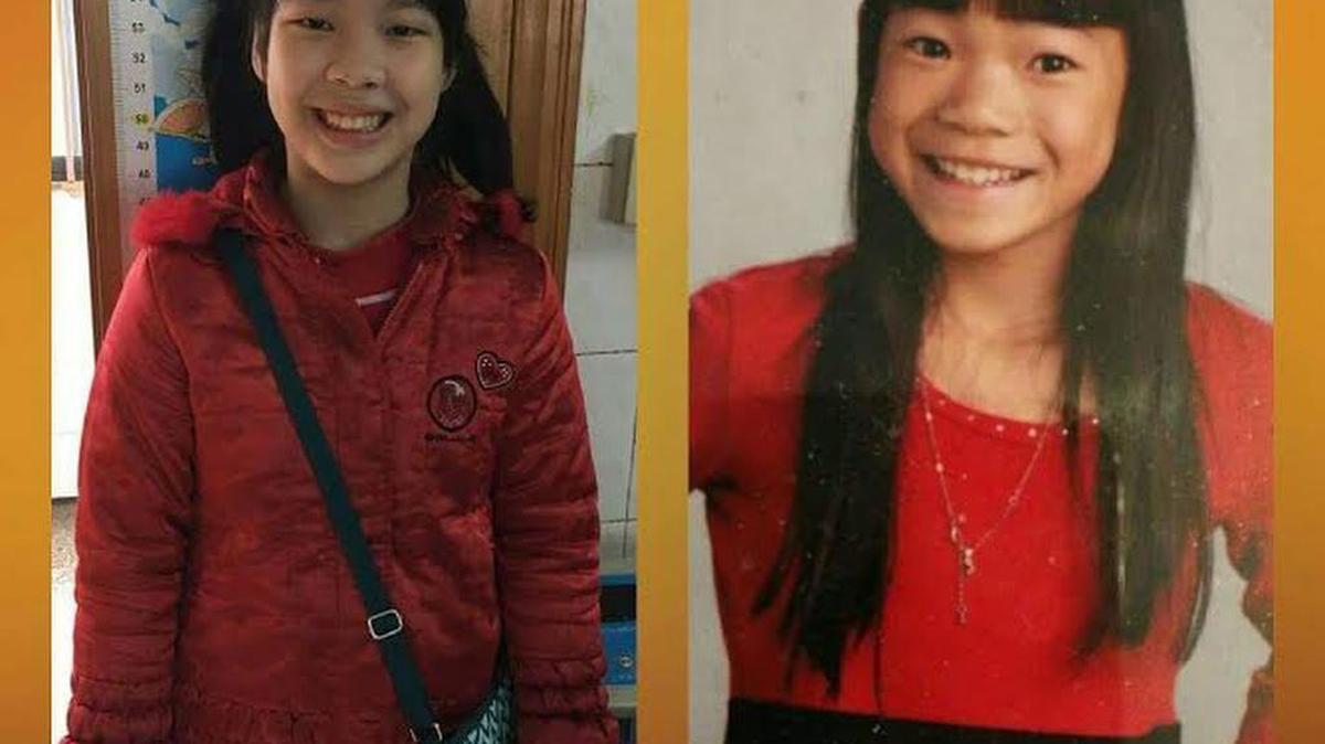 Aubrey, right, was adopted by Lisa and Gene Lumpkins in 2013, and now they have discovered her twin sister, Avery, in China and are trying to adopt her.