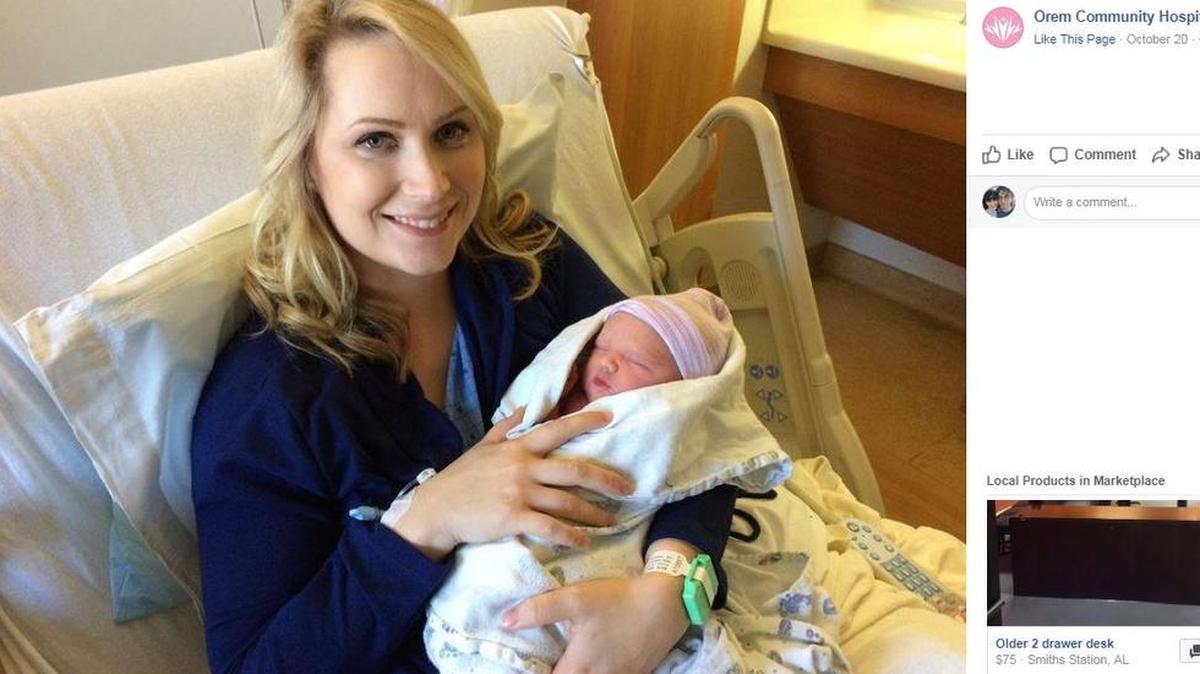 Baby Gretsel was born hours after her mom had a judge sign a legal eviction notice telling her to be born.